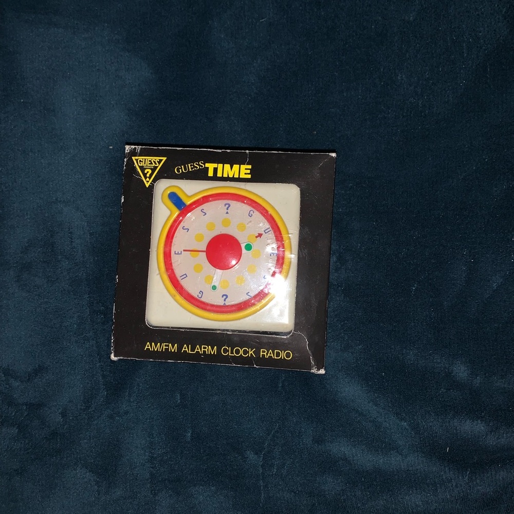 Vintage Guess Products AM/FM Alarm Clock